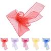 10 bucăți din organza pentru banchet canapea pentru scaune rafinate arcuri pentru decorarea petrecerii de nuntă