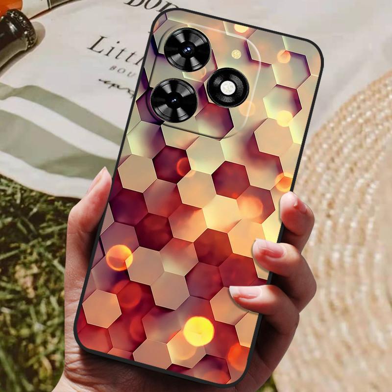 For Infinix Hot 40 Case Hot40 Pro Luxury Phone Silicon Back Cover For Infinix Hot 40 Pro / Hot 40i Cases Protective Shell Capas