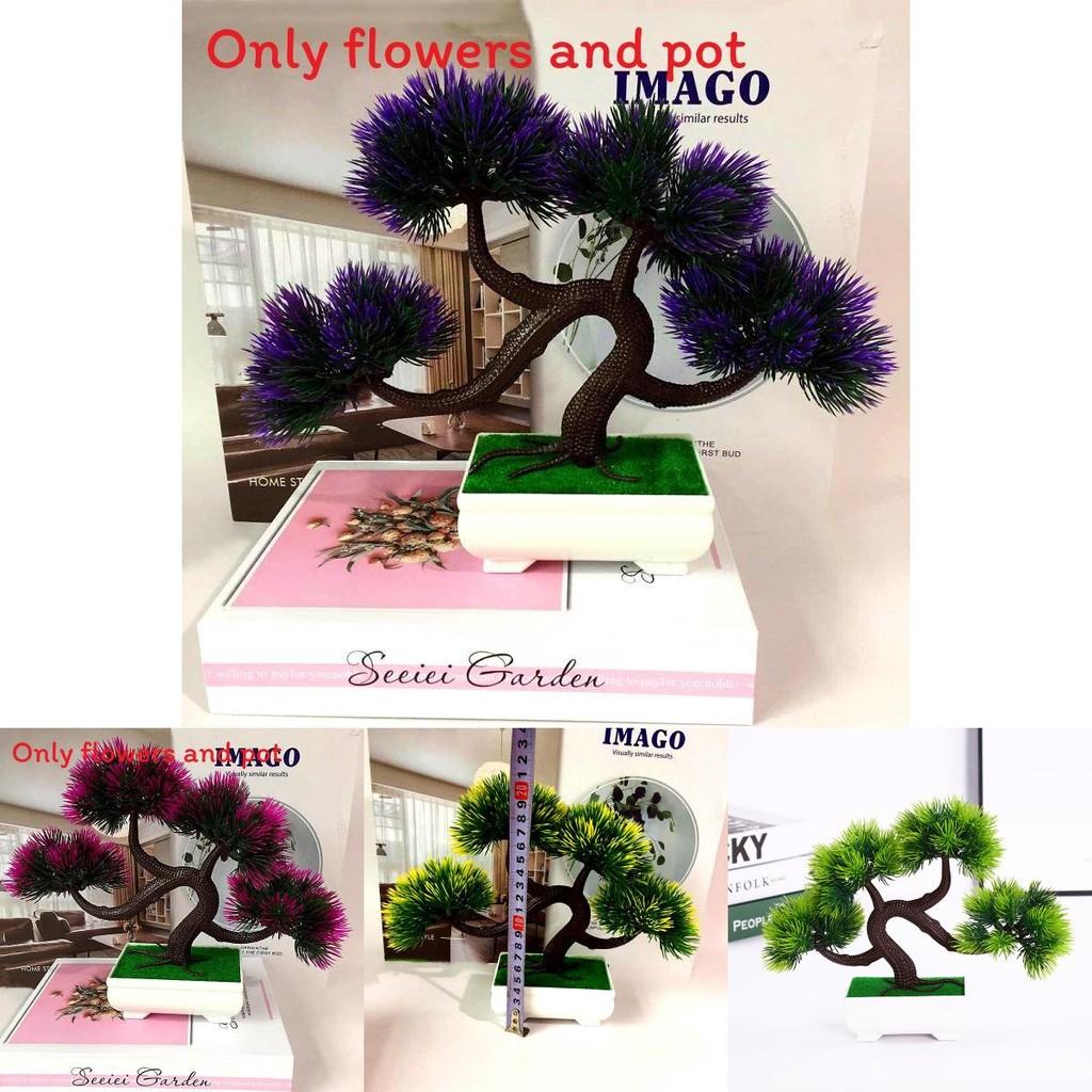 Simulierter Pinus Hwangshanensis Bonsai Grüne Pflanze für Schreibtisch Büro Heimdekoration