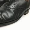 Vintage British BARKER Semi-Brogue Cap Toe Business Shoes Black Size 6.5G (Approx. 25.0cm) Men's(USED)