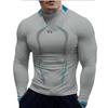 Summer Men's Fitness Training Breathable Short-Sleeve Quick-Dry Shirt Men's Fashionable Long-Sleeve T-Shirt