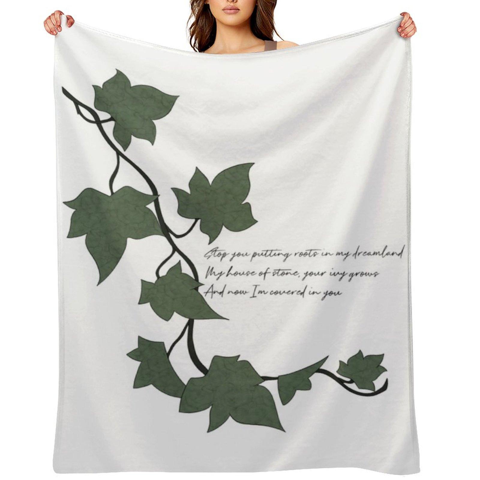 Evermore Ivy Throw Blanket For Sofa Thin Summer cosplay anime Sofa Blankets 102x76cm(40x30in)