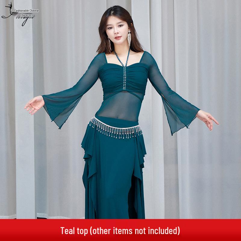 Huayu Dancewear Women's Sexy Belly Dance Practice Top for Beginners