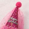 1 Pc Crown Cone Gauze Headband Princess Style Birthday Party Headwear Sequin Happy Birthday Hair Accessories Baby Girls Gift