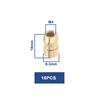 SING F LTD 10pcs M4 Spark Plug Terminal Nut Brass