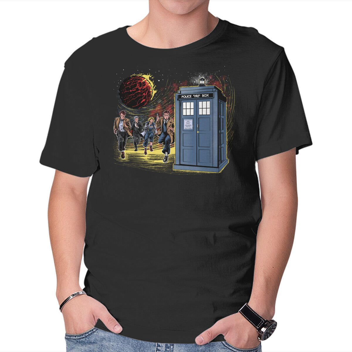 Unisex Crew Neck T-Shirt Doctor Cover Graphic Short Sleeve Casual Tee XS