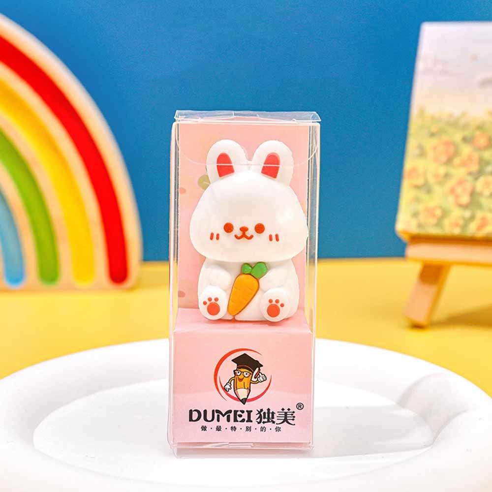 1 Piece Stationery Kawaii Animal Doll Cartoon Sharpener Pencil Office Supplies Kawaii School Accessories