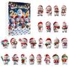 Christmas Calendar Advent Blind Box Toy Cute Snowman Decorative Pendant Acrylic