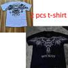 T-shirt da uomo estiva Affliction Vintage Oversize Y2K Streetwear Gotico da uomo e donna Retro Rock T-shirt da uomo Top