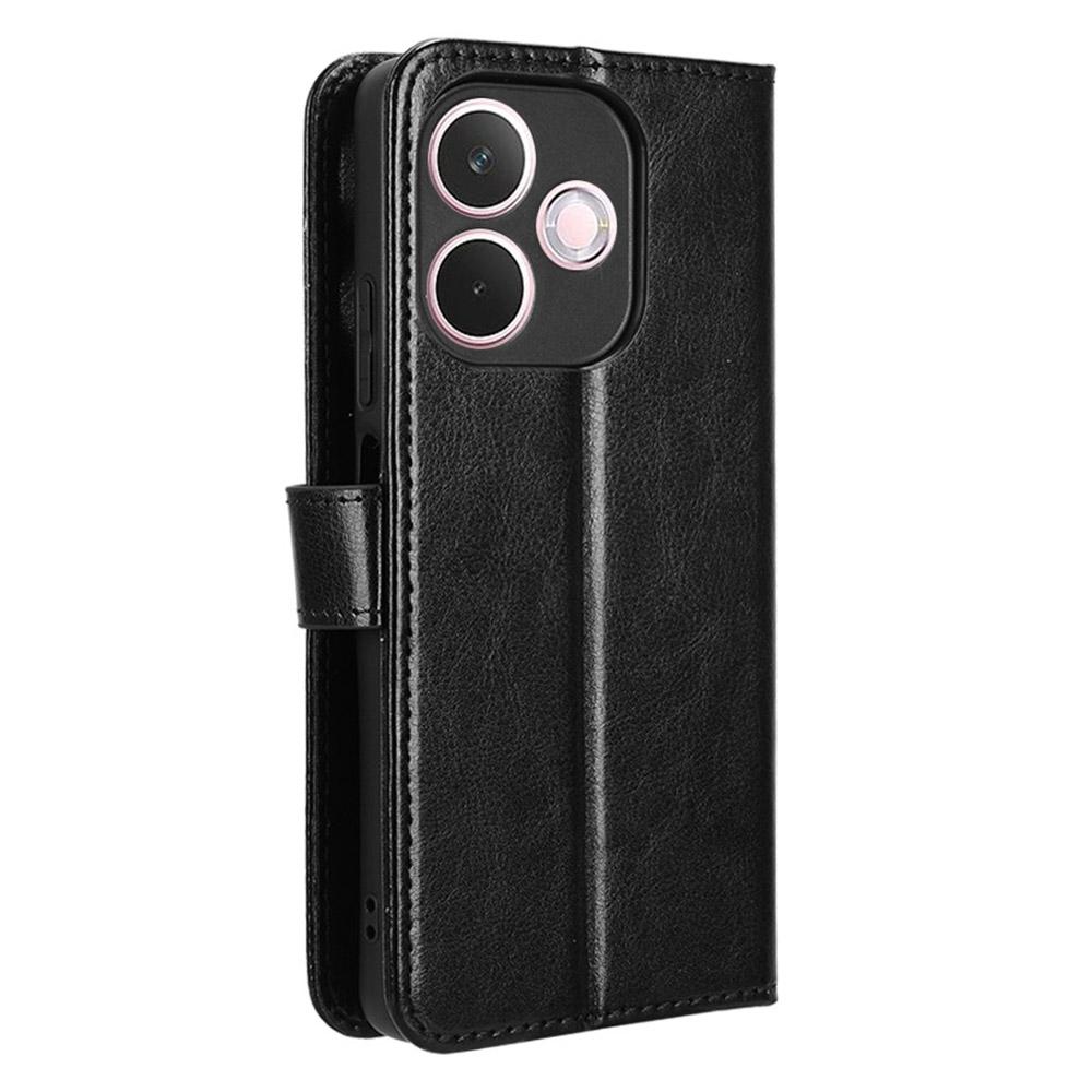 For Oppo A5 Pro 5G Deksel Crazy Horse Tekstur PU Lær Telefon Lommebokdeksel