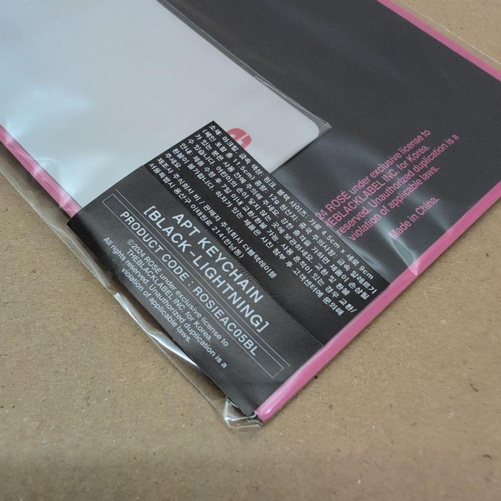 [USED] ROSIE APT Keyring BLACKPINK Seoul Black