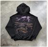 Vintage Alligator Lightning Hoodie, Retro Gator Swamp Graphic