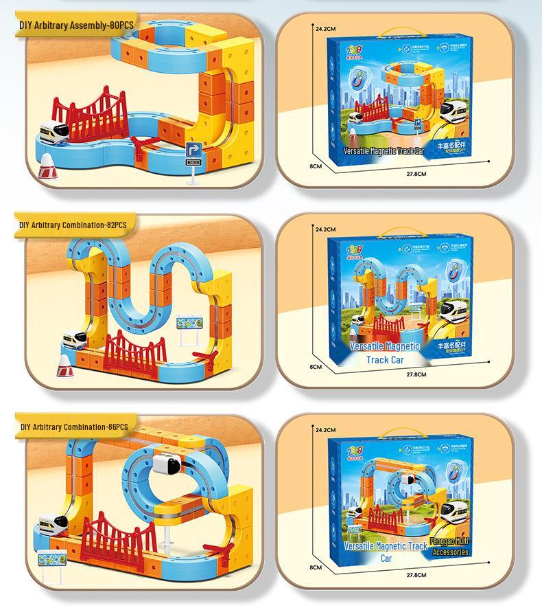 Magic Track Cube: Versatile Magnetic Assembly Toy Car with Free Shipping