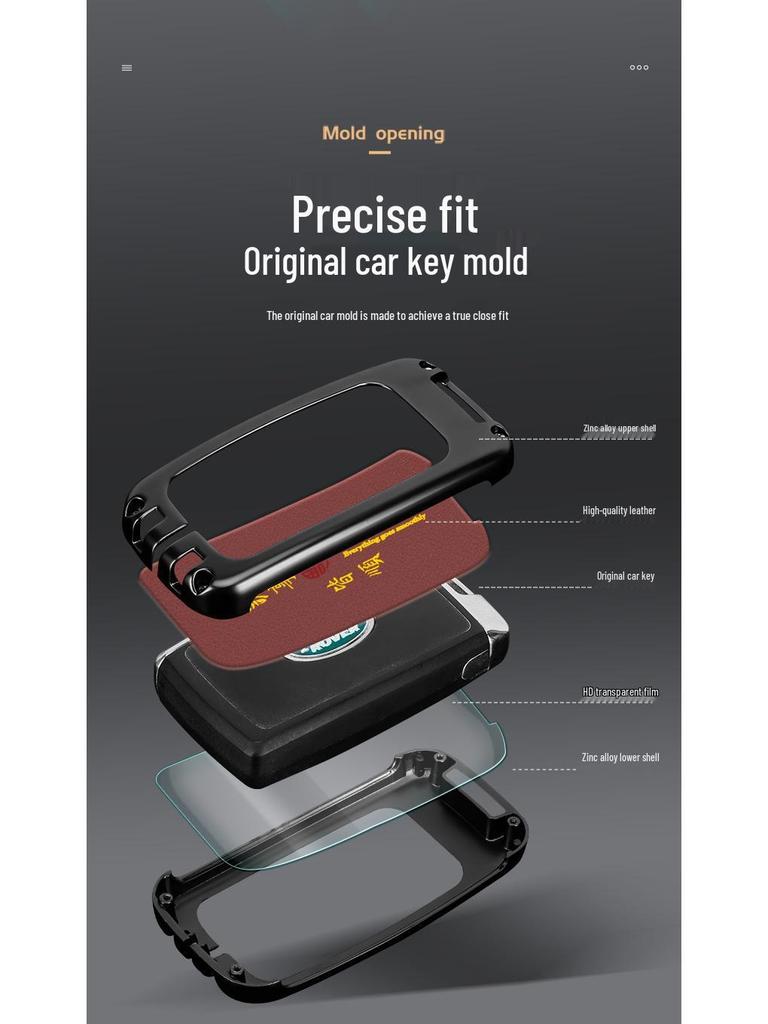 Land Rover Key Case: Range Rover, Sport, Defender, Freelander, Velar, Discovery - Chinese Style Bag with Executive Buckle