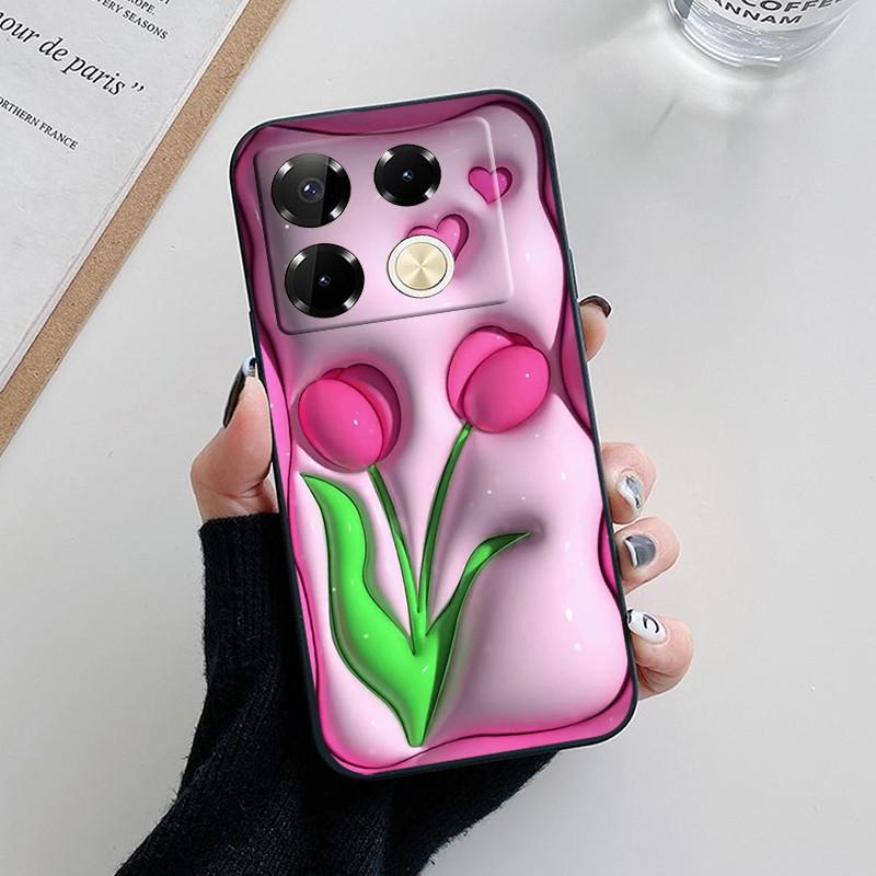 For Infinix Note 40 Pro Case Luxury Painted Back Cover Silicone Soft TPU Phone Case For Infinix Note40 Pro Plus 4G 5G Fundas