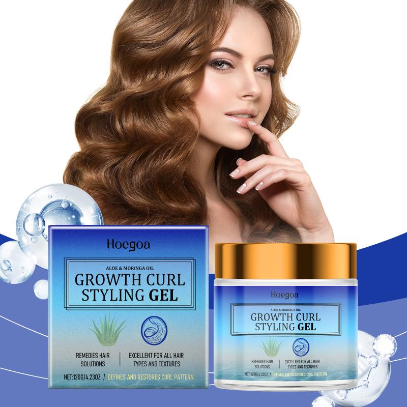 Hoegoa Curl Styling Gel Moisturizing Holds Curls Creates Volumizing Natural Refreshing Hair Care Gel