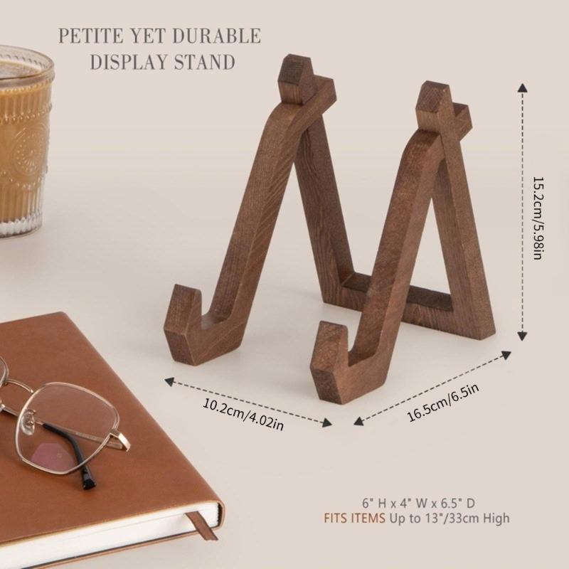 Supporto per Piatto in Legno Robusto per Decorazione della Casa Cavalletti da Esposizione per Mostrare Opere d'Arte Foto e Oggetti Decorativi Uso Quotidiano