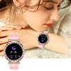 CF30 1.27-inch Silicone Strap Women Diamond Decor Smart Watch Health Monitoring Waterproof Smart Bracelet
