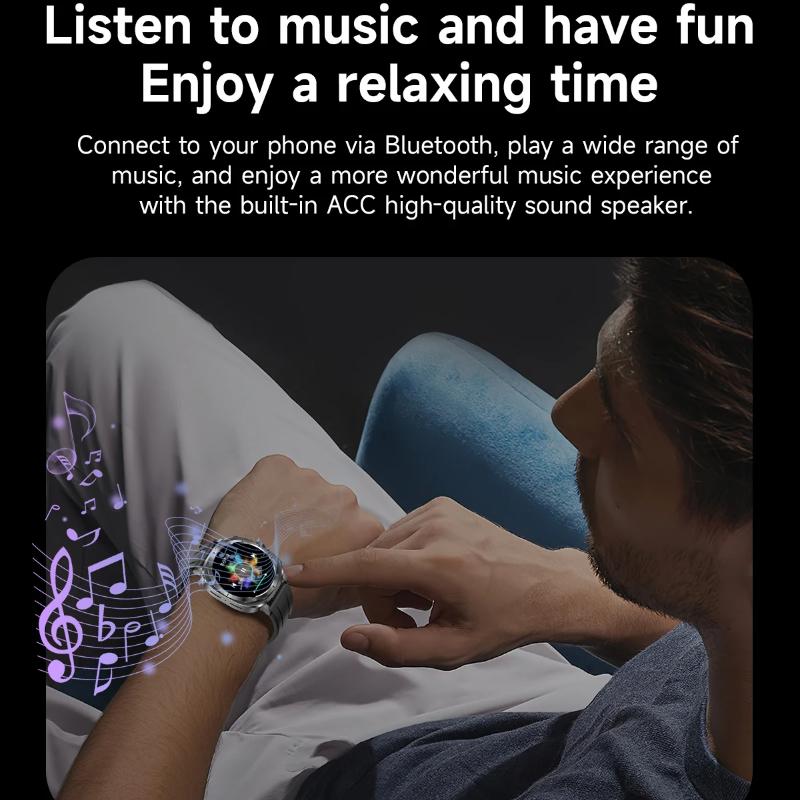 2025 New Watch 7 Uric Acid Blood Pressure Blood Oxygen Body Analysis Smart Watch ECG+PPG Clock Smartwatch Men