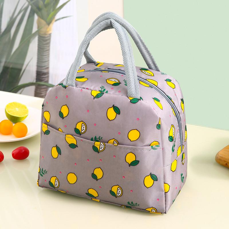 Box Lunch Handbag Insulated Bento With Aluminum Foil Thickened Bag By Hand Gift