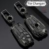 Zinc Alloy Car Key Case Cover For Changan Unit Unik Cs35Plus Cs55 Plus Cs75 Plus Oshan X7 X5 Keychain Car Accessories
