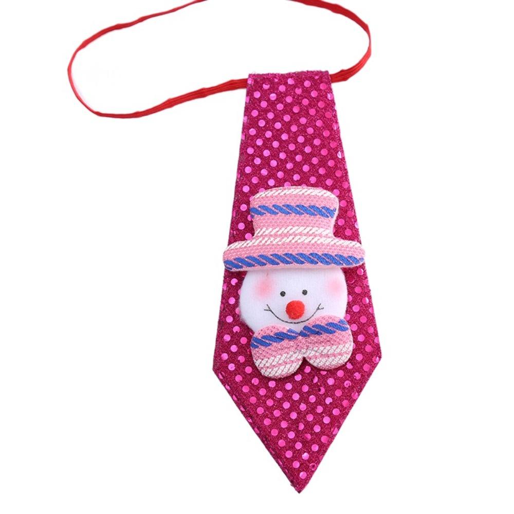 Santa Claus LED Christmas Tie Kawaii Christmas Tie Car Ornament Dog Chrismas Ties Living Room