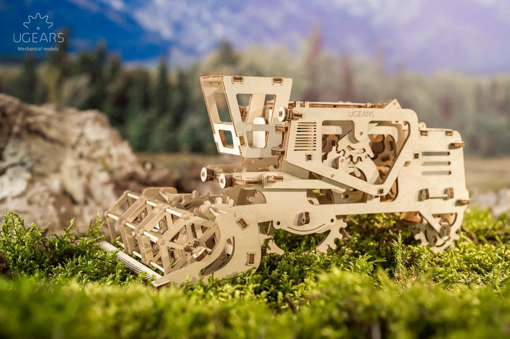 UGears Combine Harvester Wooden Block Puzzle Toy 70010 [Used]