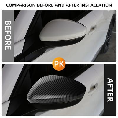 For Peugeot 2008 2019-2025 E2008 2020-2025 Rearview Mirror Cover Side Rear View Mirror Protective Sticker Styling Accessories