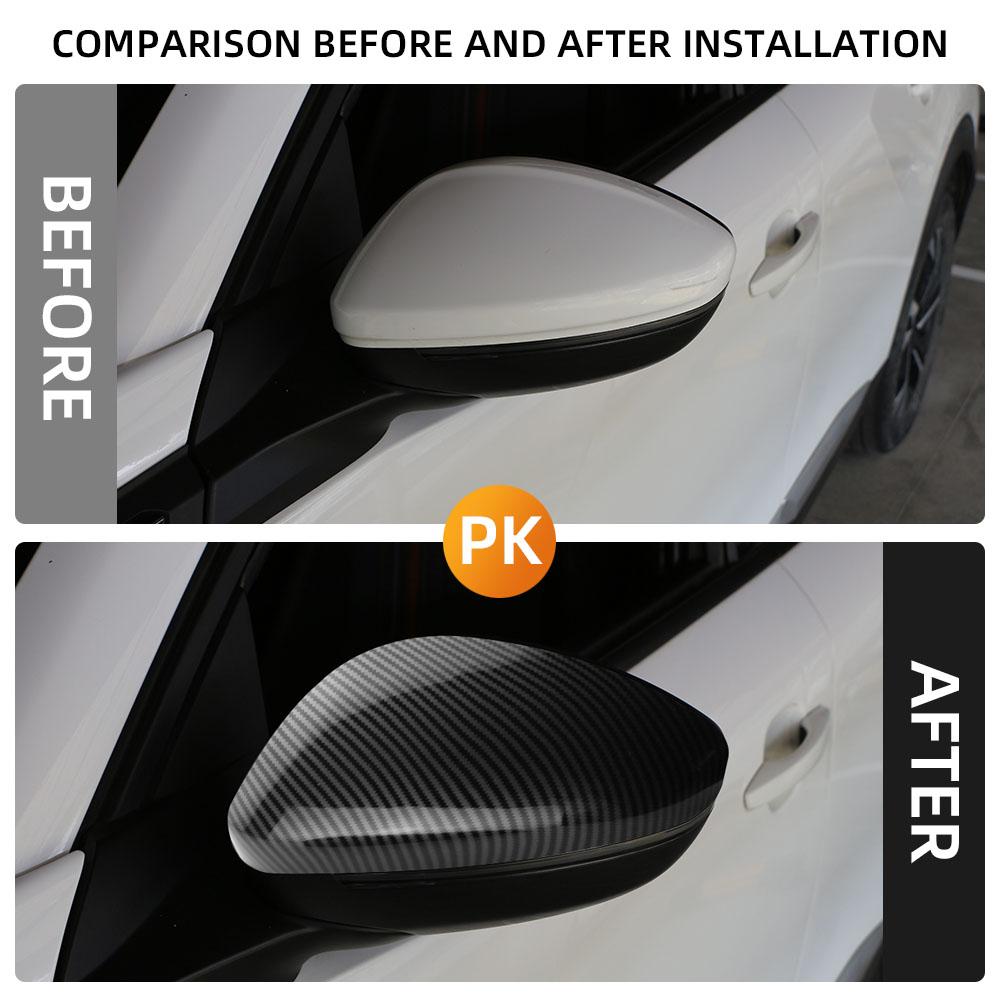 For Peugeot 2008 2019-2025 E2008 2020-2025 Rearview Mirror Cover Side Rear View Mirror Protective Sticker Styling Accessories