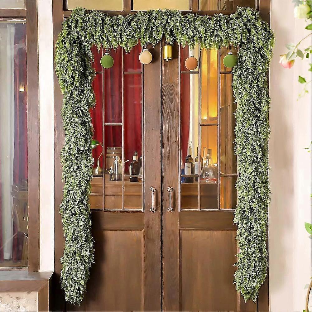 Festival Simulation Pine Needle Cypress Leaf Wire Rattan Door Hanging Wall