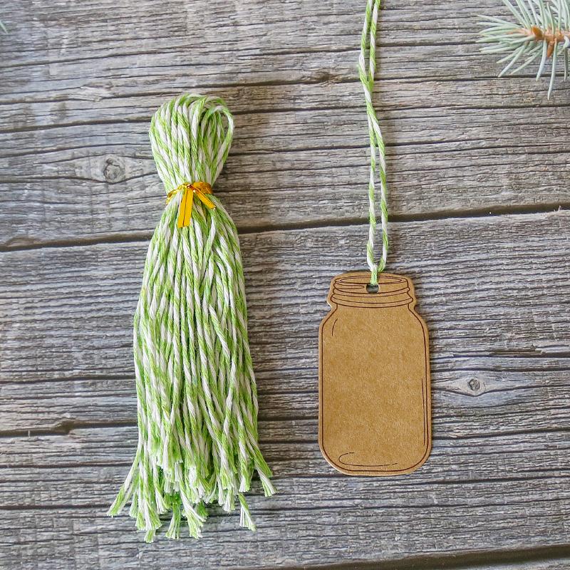 50pcs Vintage Natural Jute Rope Twisted Cord DIY Craft Cotton String DIY Sewing Wedding Decoration Gift Tag Packaging Rope