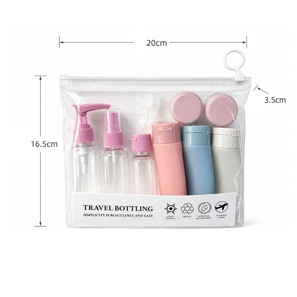 Portable Refillable Bottles Convenient Pump Spray Jars Premium Travel Bottles Set Shampoo