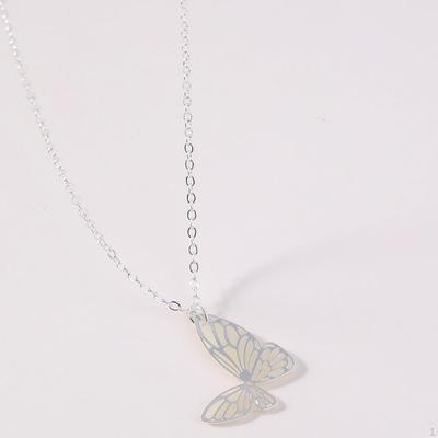 Kadın Kızlar için Kelebek Kolye Gerdanlık Zincir Moda Takı Günlük Kullanım,