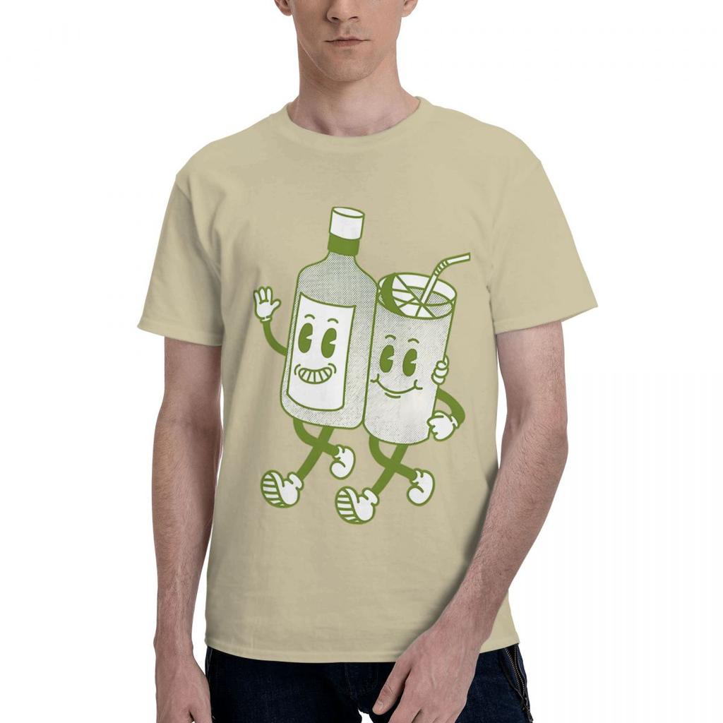 GIN AND TONIC Meme 100 Cotton Casual Breathable Confortable TShirt Mens Clothing Brands Men Clothes