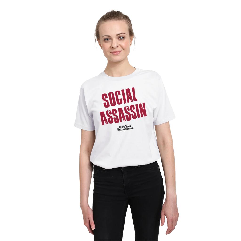 Curb Your Enthusiasm Unisex Adult Social Assassin T-Shirt