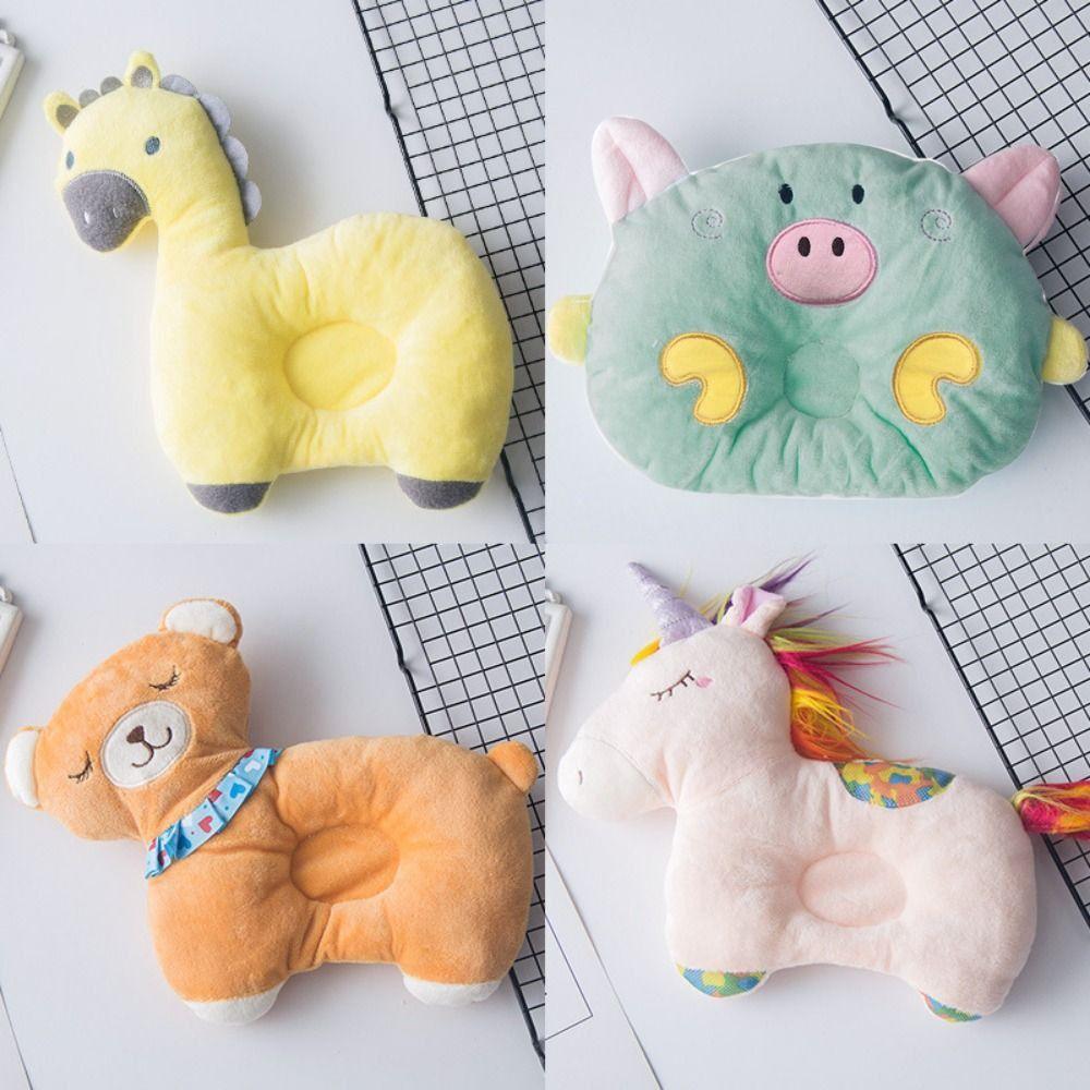 Deer/Pig/Bear Shape Cat Sleeping Neck Pillow Soft Pet Calming Toy  Cervical Spine Support