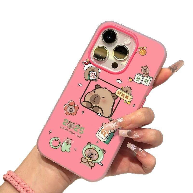 Jelly Two-in-one Mobile Phone Case for Iphone16pro Couple 3D Funny Waves for Apple 14promax