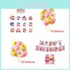 Buntes Kirby Geburtstagsparty Dekorations-Ballon-Set für Erwachsene und Kinder