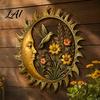 Nordic Home Decor Pieces Sunshine Garden Wall Decoration Dragonfly/Bee/Butterfly/Bird Decor Acrylic Sun Artistic Hanging for Yard Ornament