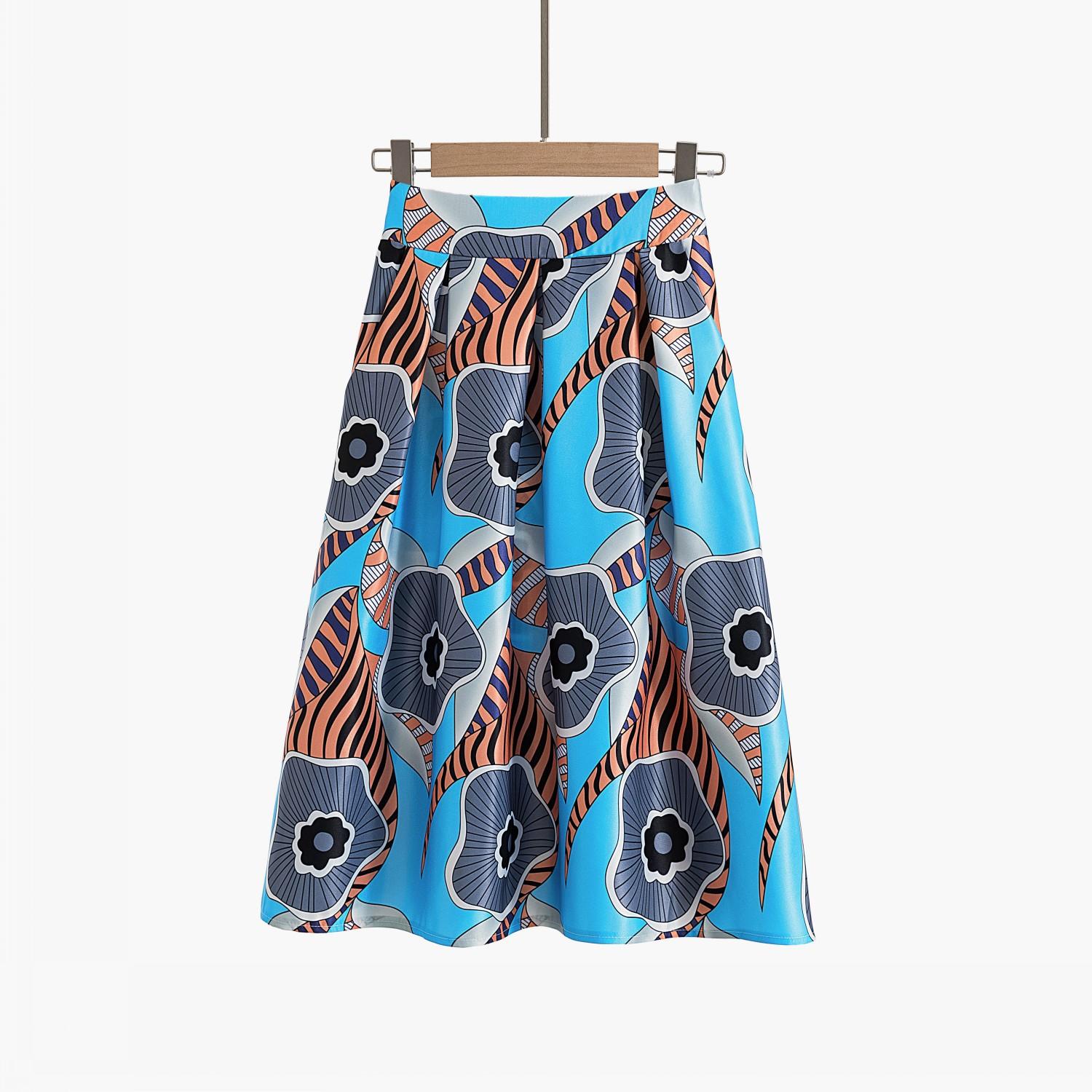Spring and Autumn new skirt women s clothing eba retro polka dot pendulum short skirt high waist S