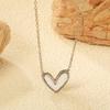 Simple and versatile bow pendant necklace women's light luxury exquisite love collarbone chain special-shaped pearl necklace