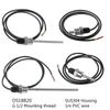 DS18B20 Digital Temperature Sensor G1/2\" Thread Probe DIA=7mm 3-core Wire SUS304 Drop Ship