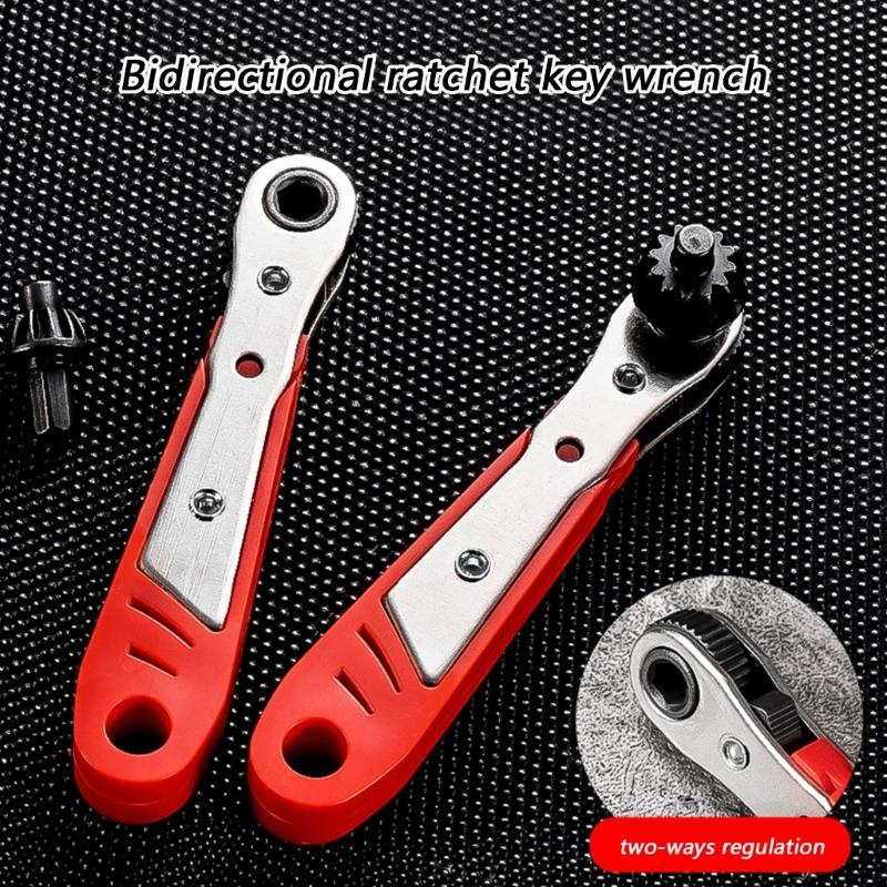 Multiple Angle Professional Ratcheting Socketing Wrenches Spanner With 36 Toothed Design For Narrow Space Mechanical Repairs