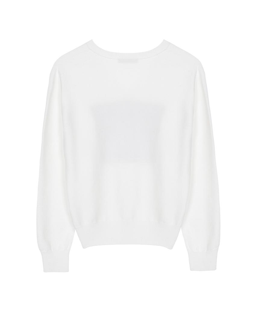 Nigaennikol Nicole Rose Jaquard Pullover Knit_Ivory
