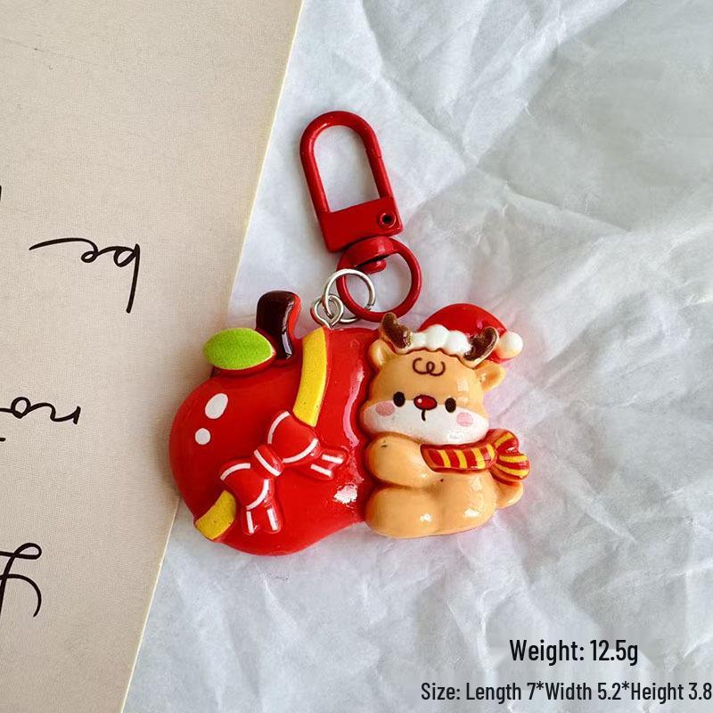 

Большой Милый Мультяшный Брелок-Подвеска Санта Клаус - Рождественский Шарм для Сумки, Ювелирный Подарок