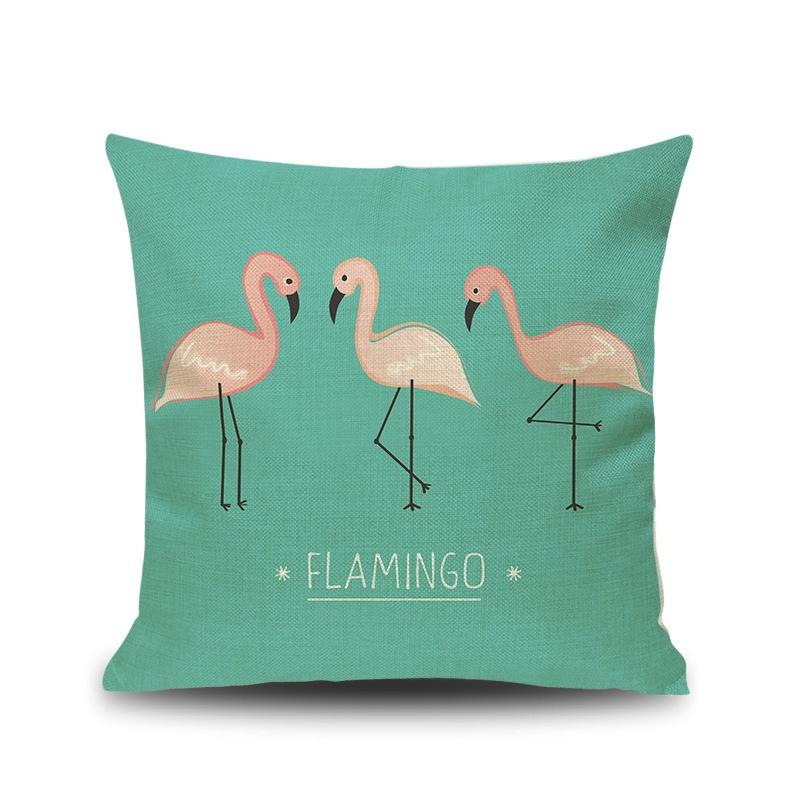 

Flamingo Pillow Cushion Living Room Home Office Sofa Pillow Case Does Not Include Core Square Large Pillow Premium 45X45cm without pillow core