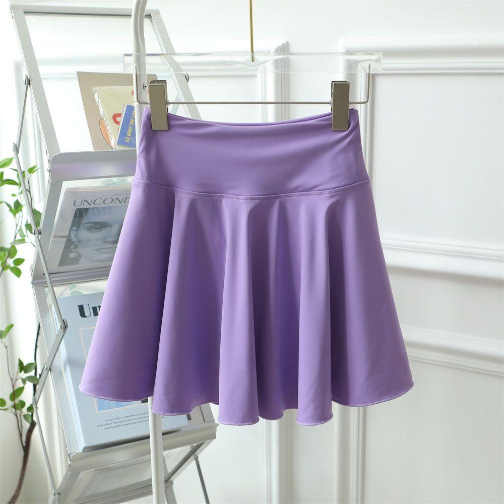 

Спортивная теннисная юбка, летняя для бега, юбка с высокой посадкой, защищающая от просвечивания, женская плиссированная юбка L