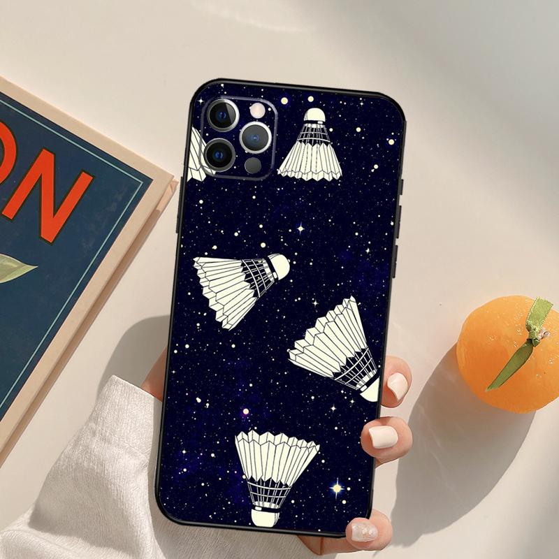 

Badminton Ball Funda Case For iPhone 16 15 14 Pro Max 11 12 13 Pro Max Mini XR 16 15 Plus 16e Phone Cover iPhone 16 Pro