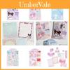 Conjunto de Papelaria de Desenho Animado Fofo e Fresco de 5 Peças com Envelopes Únicos e Notas Adesivas
