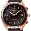 Seiko Quartz/Satellite Solar Collection 100m Water Resistant Solar Quartz Movement Leather Strap STXD004J